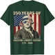 250 Years of Freedom Liberty History George Washington Retro T-Shirt - T-Shirt | Forest