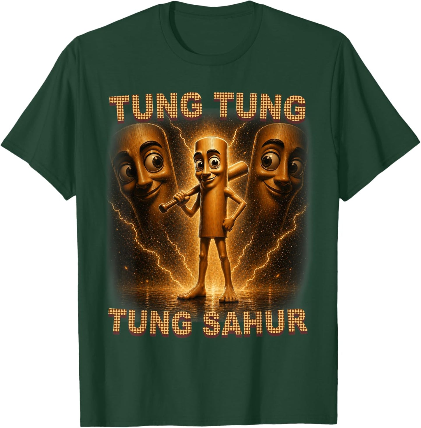 Tung Tung Tung Sahur is Calling Italian Brainrot Meme Kid T-Shirt - T-Shirt | Forest