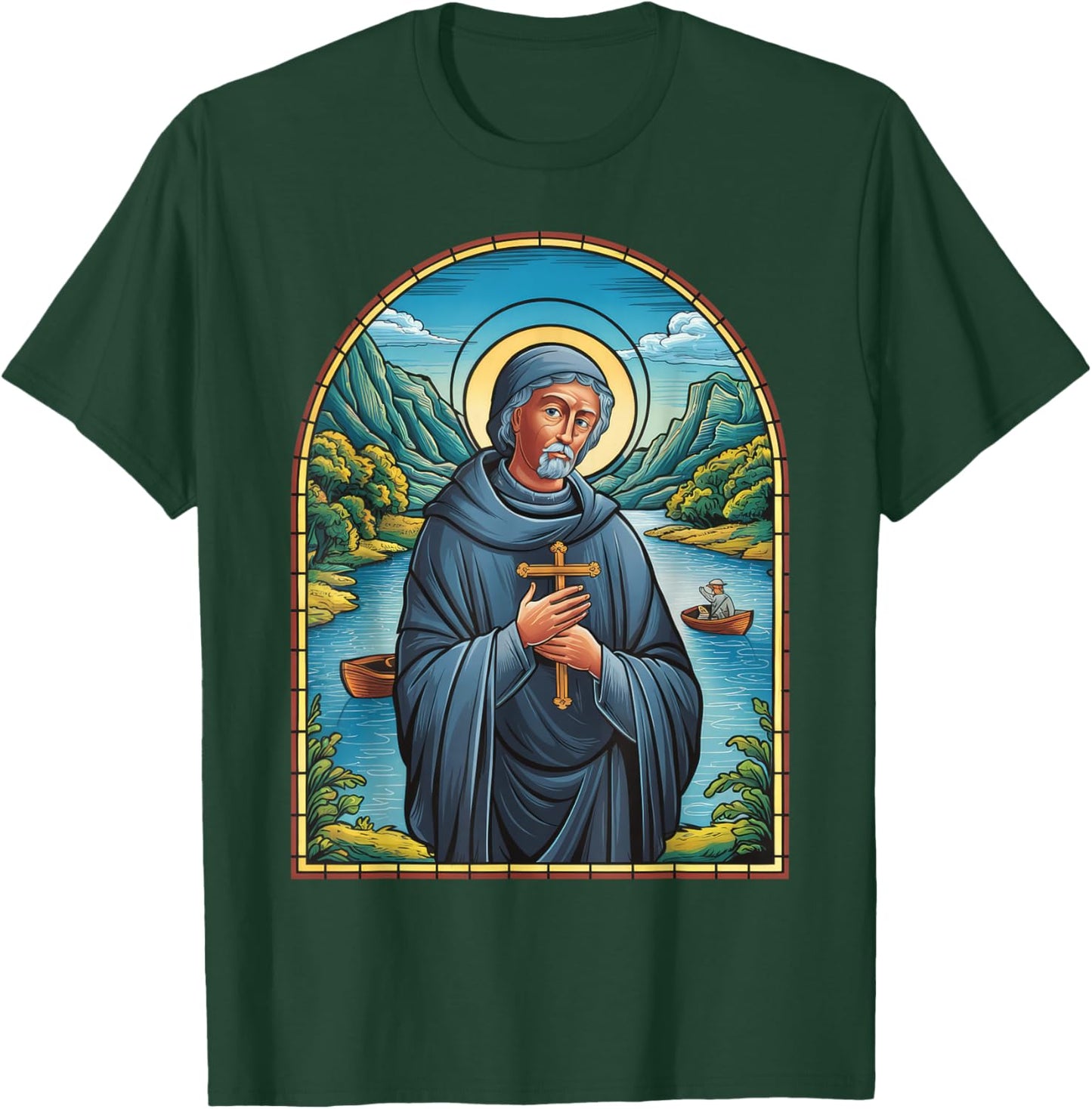 St Martin de Porres Catholic Church Black Saints Peru Cross T-Shirt - T-Shirt | Forest