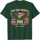4th of July America US Flag Patriotic 250th Anniversary USA T-Shirt - T-Shirt | Forest