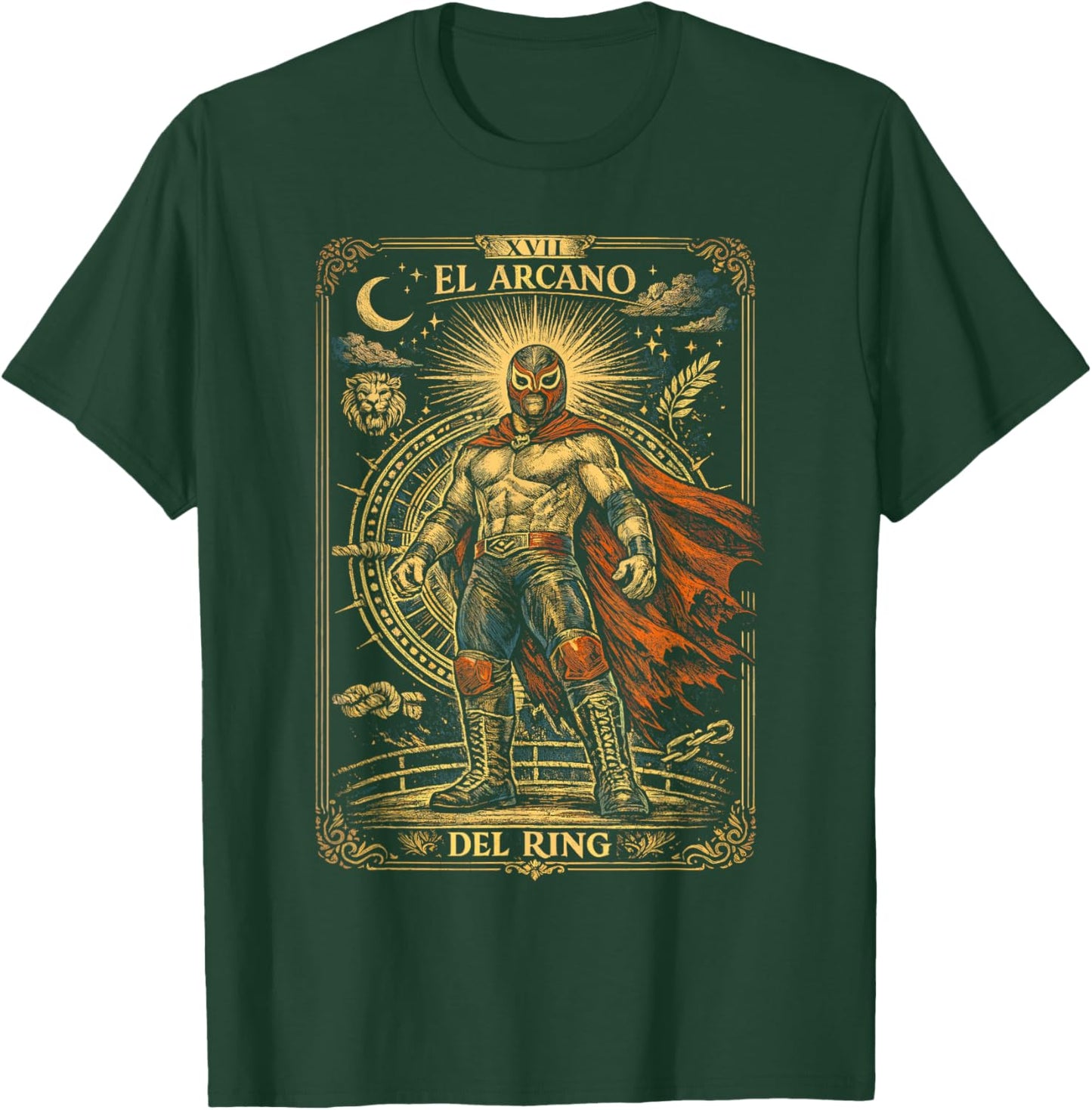 Lucha Libre Luchador Tarot Card T-Shirt - T-Shirt | Forest