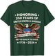 Honoring 250 Years of United States of America Anniversary T-Shirt - T-Shirt | Forest