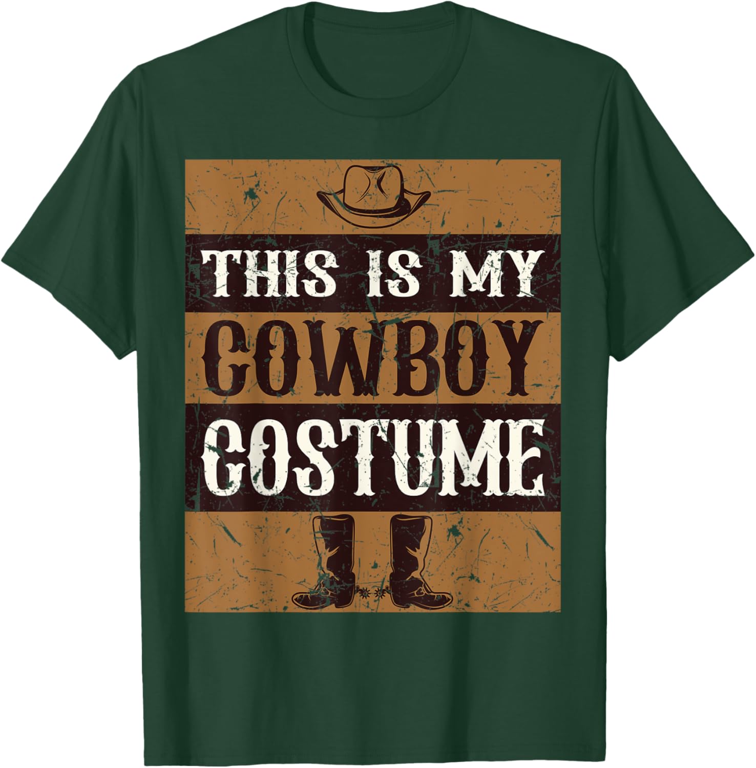 This Is My Cowboy Costume Country Western Costume Men Women T-Shirt - T-Shirt | Forest
