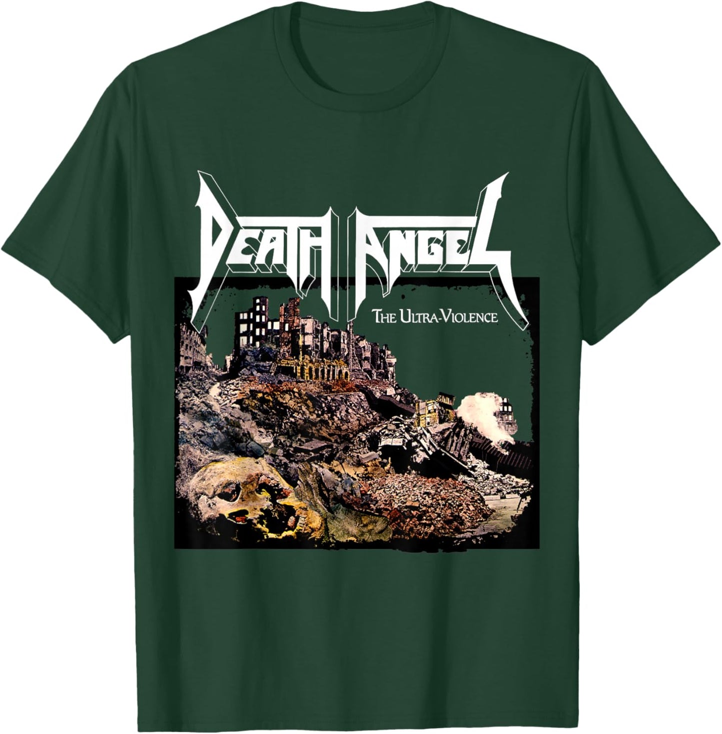 Manic Merch LLC Death Angel The Ultra Violence , Black, Small, -Adults, Short Sleeve T-Shirt - T-Shirt | Forest