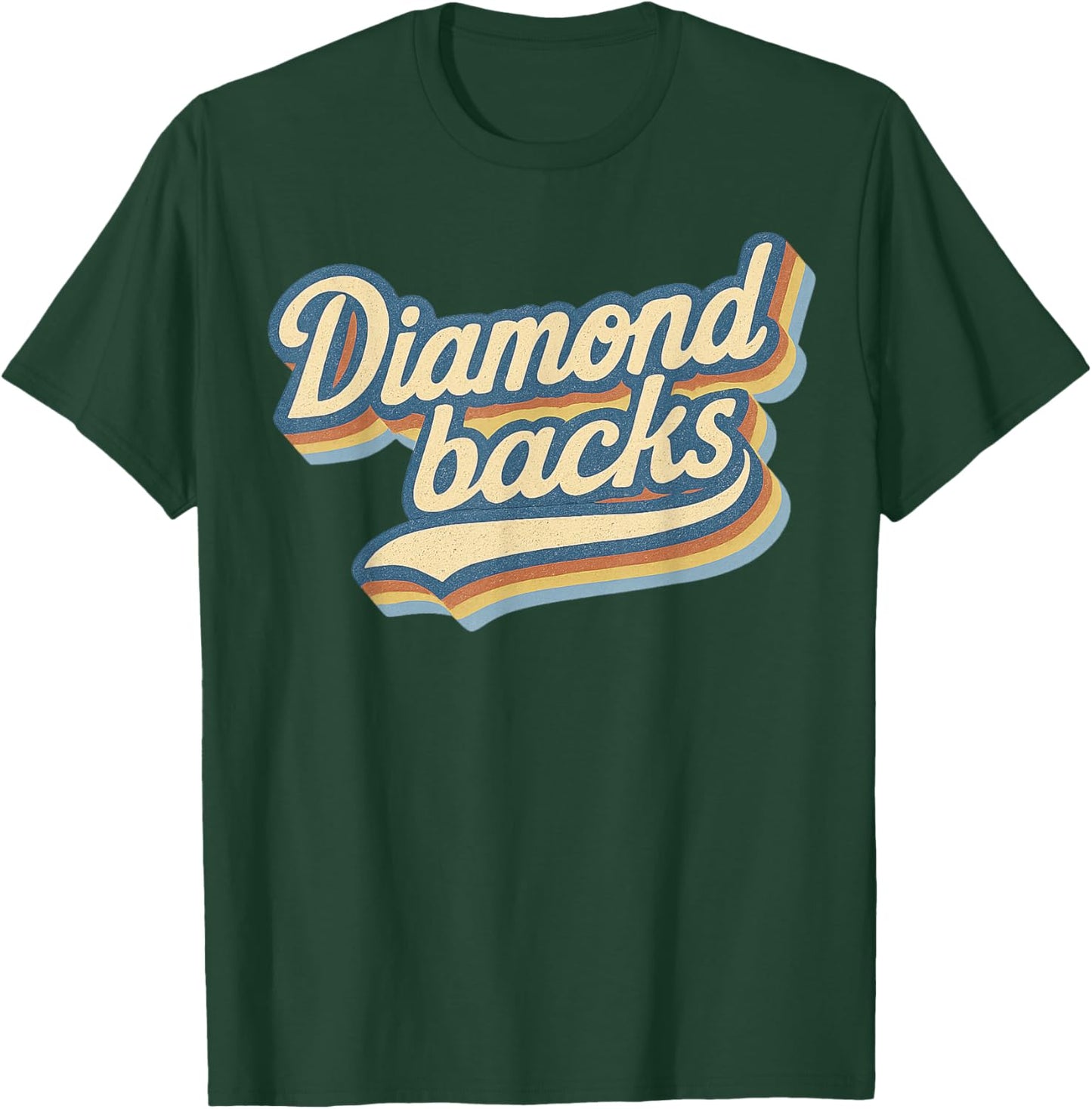 Vintage Diamondbacks Retro Last Name Lover Throwback T-Shirt - T-Shirt | Forest