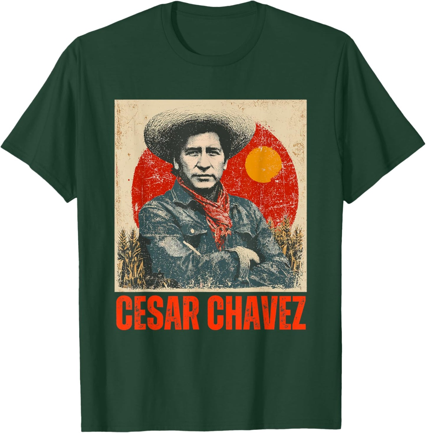 Cesar Chavez Hispanic Heritage Month Mexican Pride Latino T-Shirt - T-Shirt | Forest