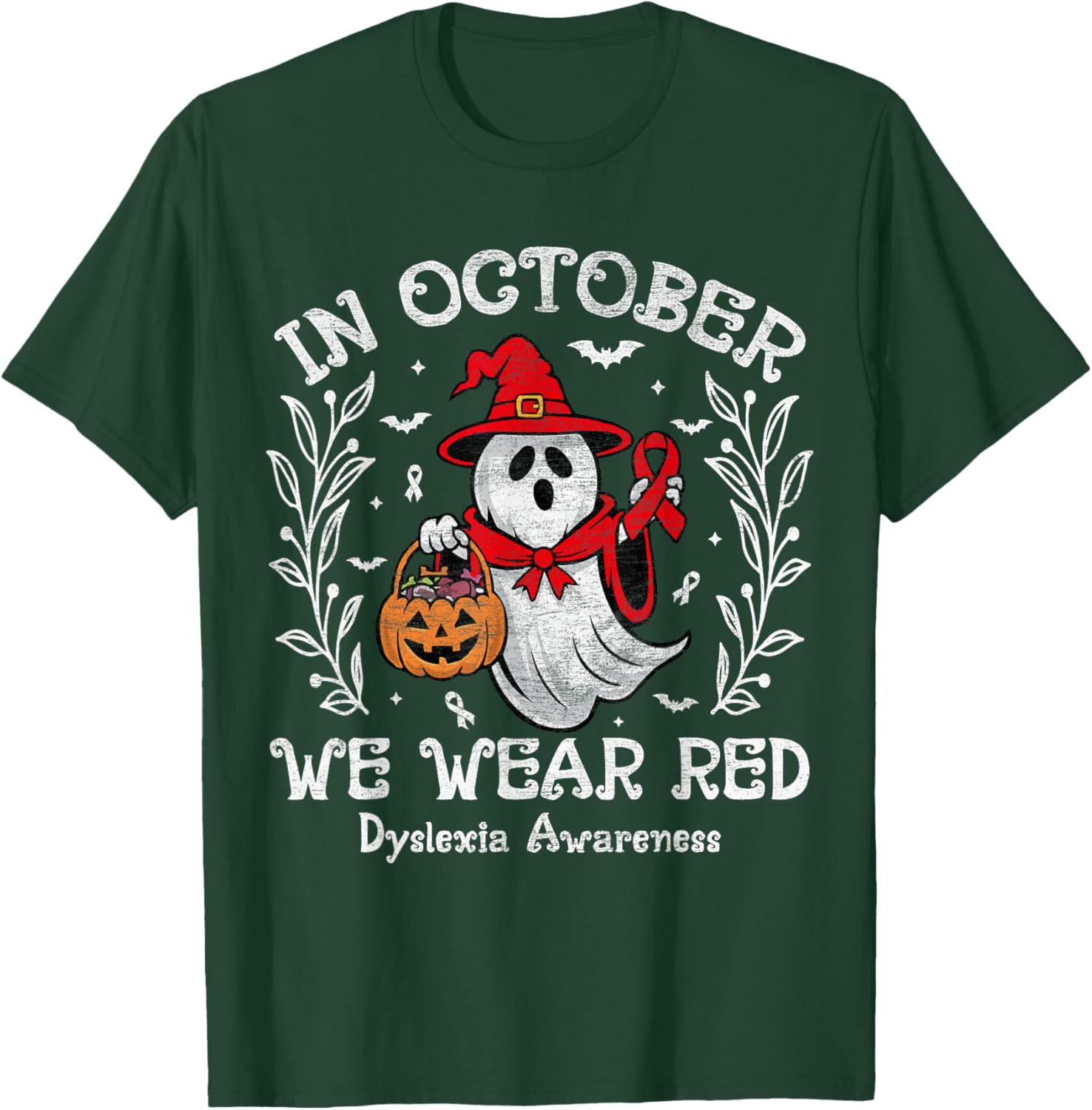 I Wear Red Dyslexia Awareness Month Dyslexia Kids Toddler T-Shirt - T-Shirt | Forest