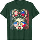 Half Filipino Half American USA Flag Philippines America T-Shirt - T-Shirt | Forest