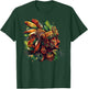 Mayan Aztec Tribal Warrior Eagle Headdress T-Shirt - T-Shirt | Forest