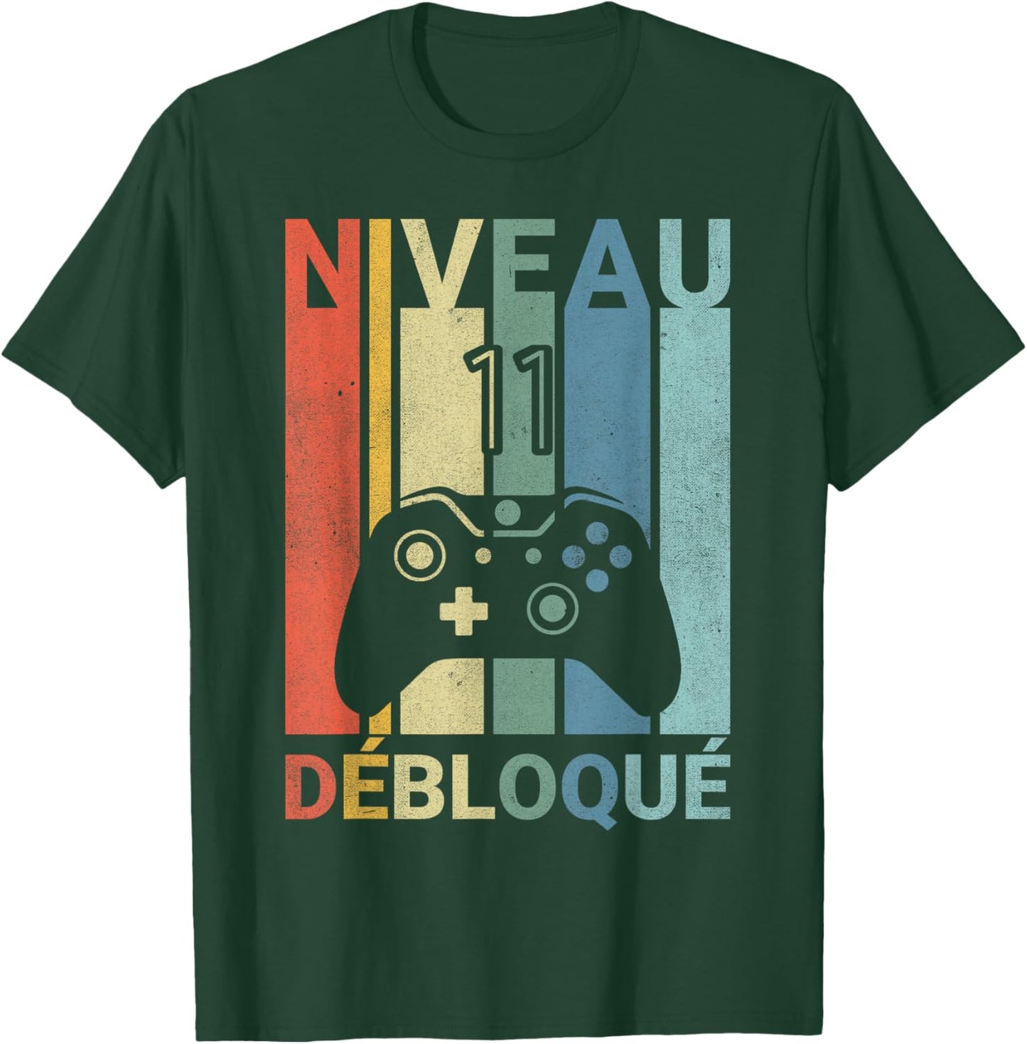 Level 11 Years Birthday Gamer 2014 Vintage Humor T-Shirt - T-Shirt | Forest