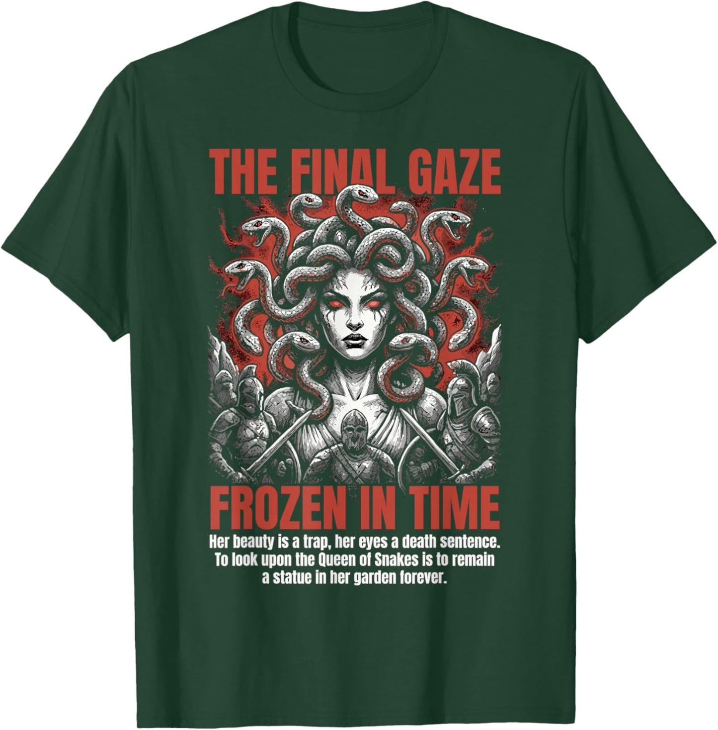 Gorgon Medusa Tabletop Dark RPG Fantasy Gamer T-Shirt - T-Shirt | Forest
