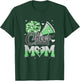 Cheer Mom Green Cheerleading Football Graphic T-Shirt - T-Shirt | Forest