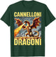 AI Generated Funny Pasta Dragon Brainrot Cannelloni Dragoni T-Shirt - T-Shirt | Forest