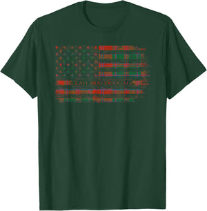 Clan MacDougall-Clans Originaux Scottish tartan US flag T-Shirt - T-Shirt | Forest
