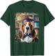 Vintage Graduation Basset Hound Dog Senior High School Gift Women Kids T-Shirt - T-Shirt | Forest