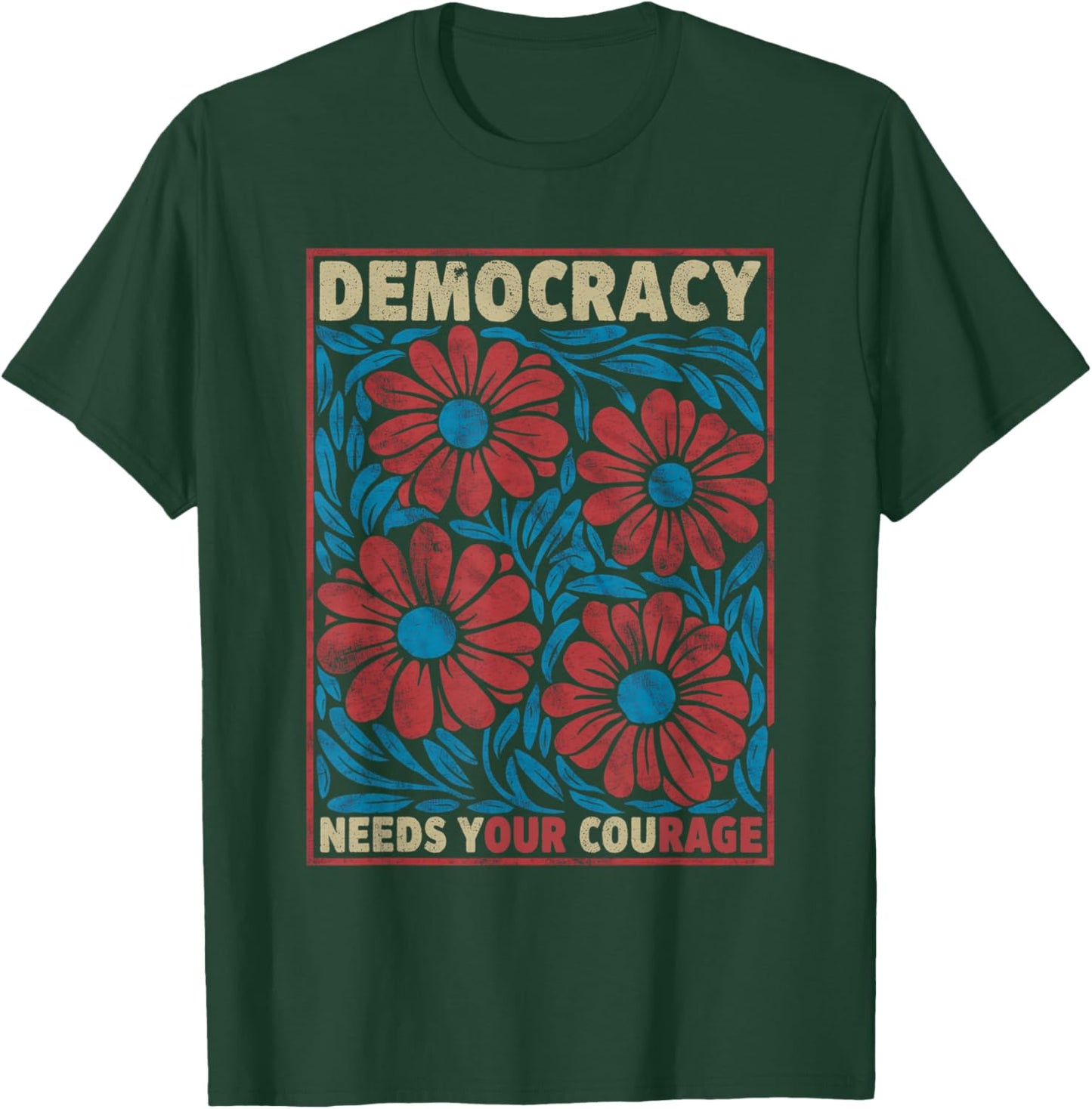 Demokratie Widerstand Protest Politik Democracy T-Shirt - T-Shirt | Forest