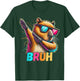 Funny Dabbing Capy Bruh Teens Youth Kids Meme Rodent Lovers T-Shirt - T-Shirt | Forest