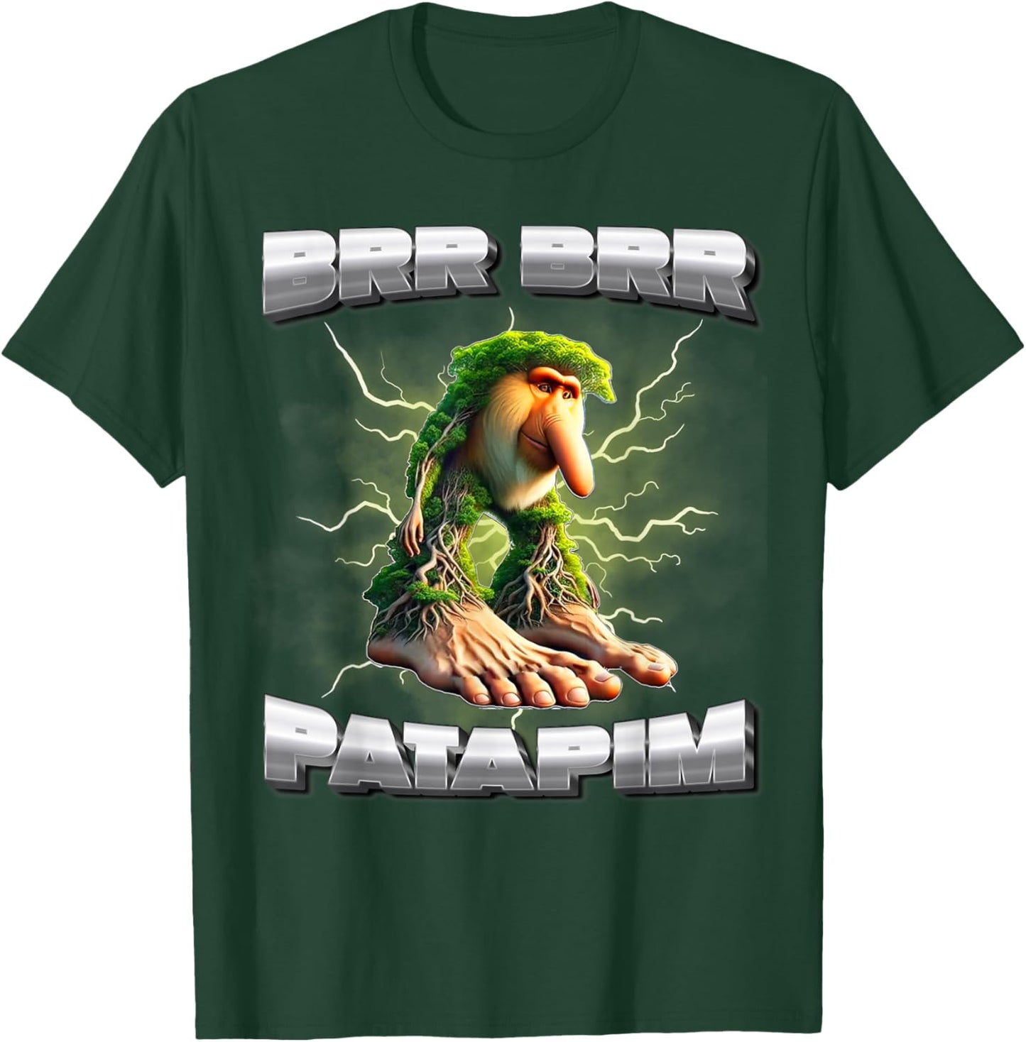 BRR BRR Patapim Italian Brainrot Meme Funny Memes Gen-Z Meme T-Shirt - T-Shirt | Forest