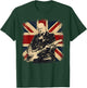 Winston Churchill Playing Electric Guitar Rocker Humor T-Shirt - T-Shirt | Forest
