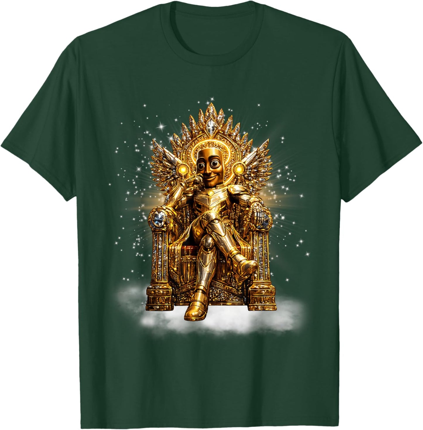 Funny Gold King Tung Tung Sahur Brainrot Meme T-Shirt - T-Shirt | Forest
