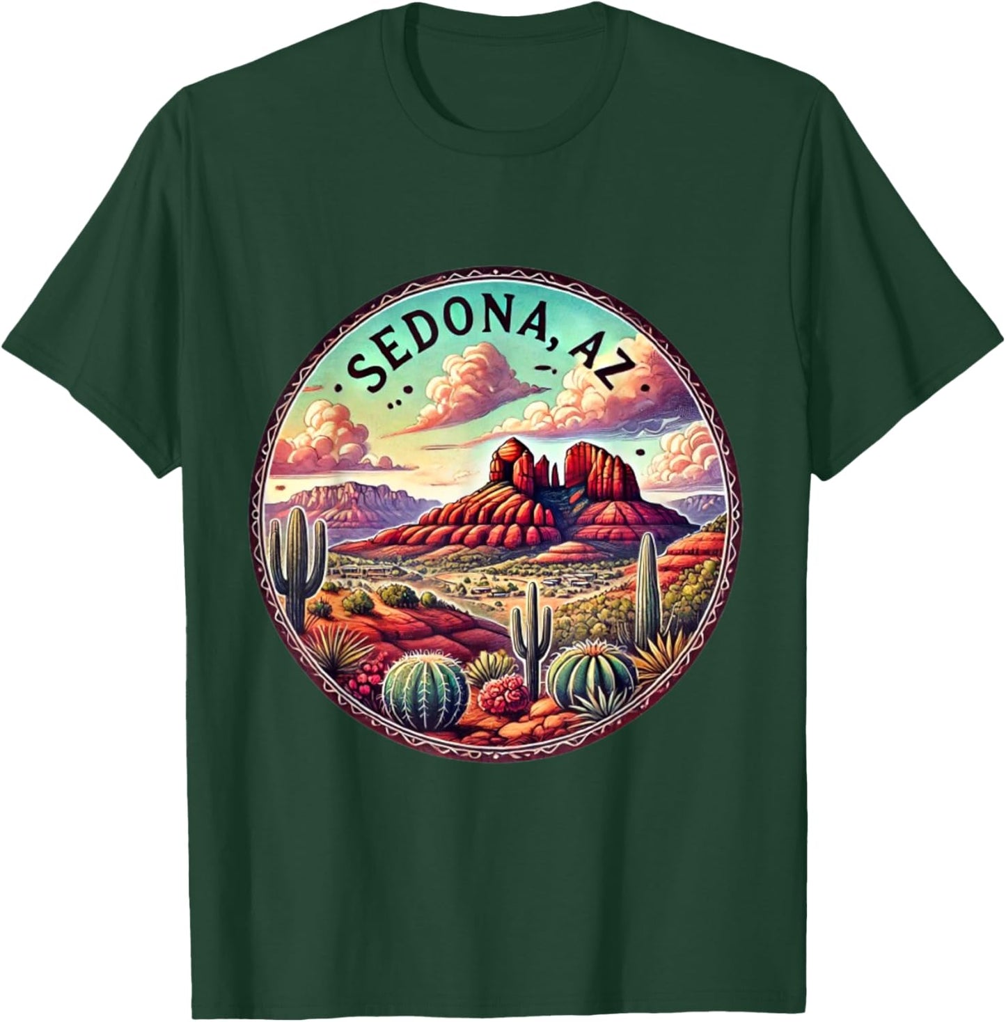 Sedona Arizona AZ Flagstaff Spiritual Vortex T-Shirt - T-Shirt | Forest