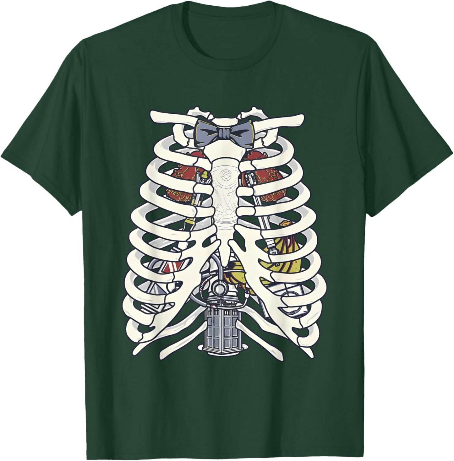 Anatomy Of A Time Lord A Doctor Who Skeleton T-Shirt - T-Shirt | Forest