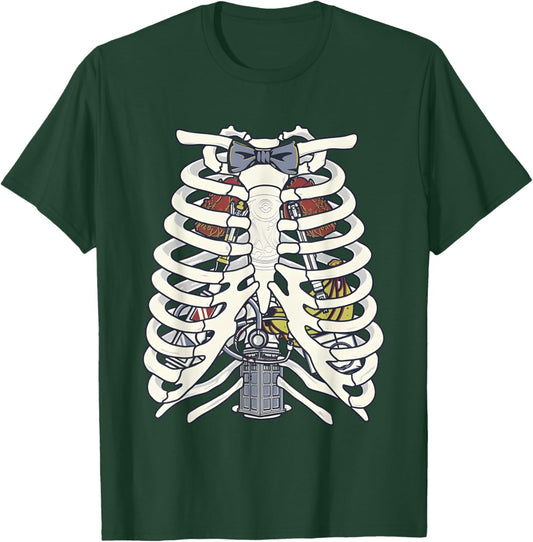 Anatomy Of A Time Lord A Doctor Who Skeleton T-Shirt - T-Shirt | Forest