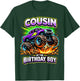 Cousin of The Birthday Boy Monster Truck Birthday Party T-Shirt - T-Shirt | Forest