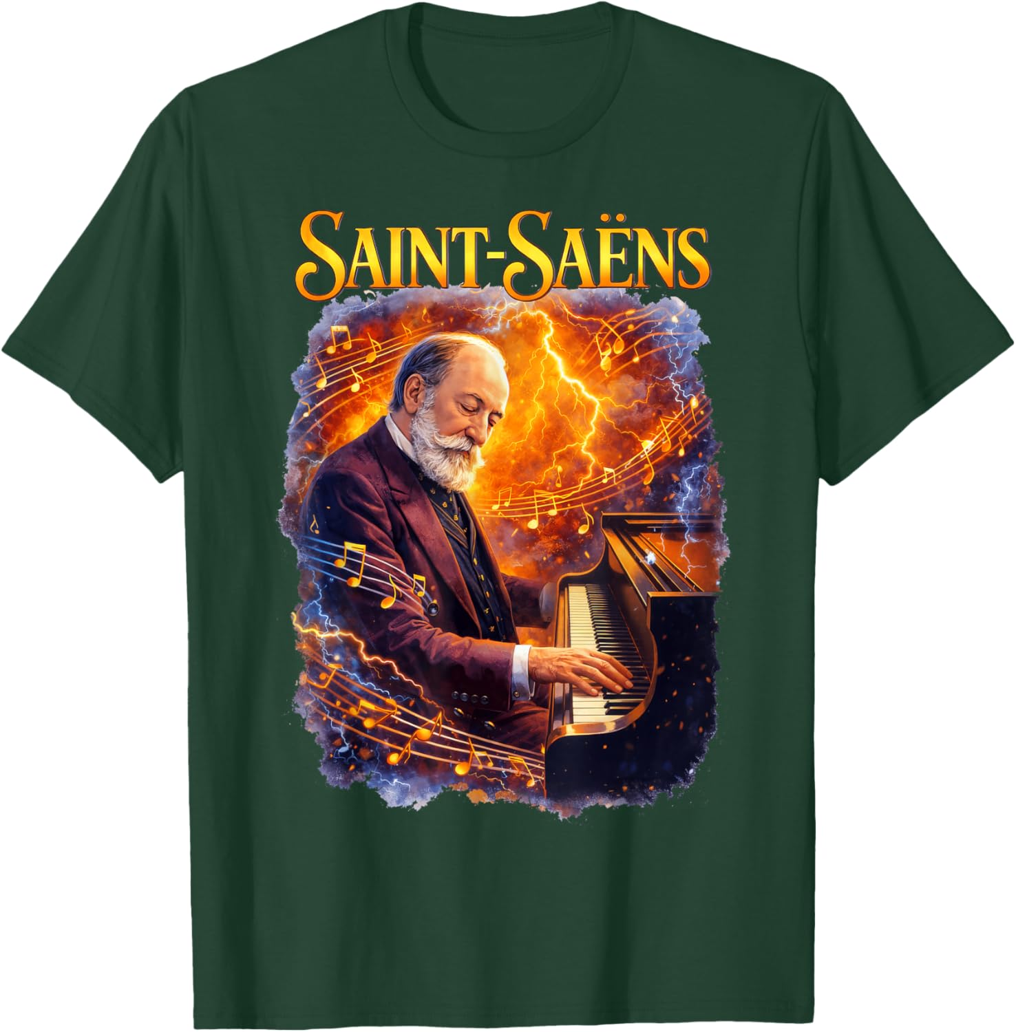 Camille Saint-Saens Composer T-Shirt - T-Shirt | Forest