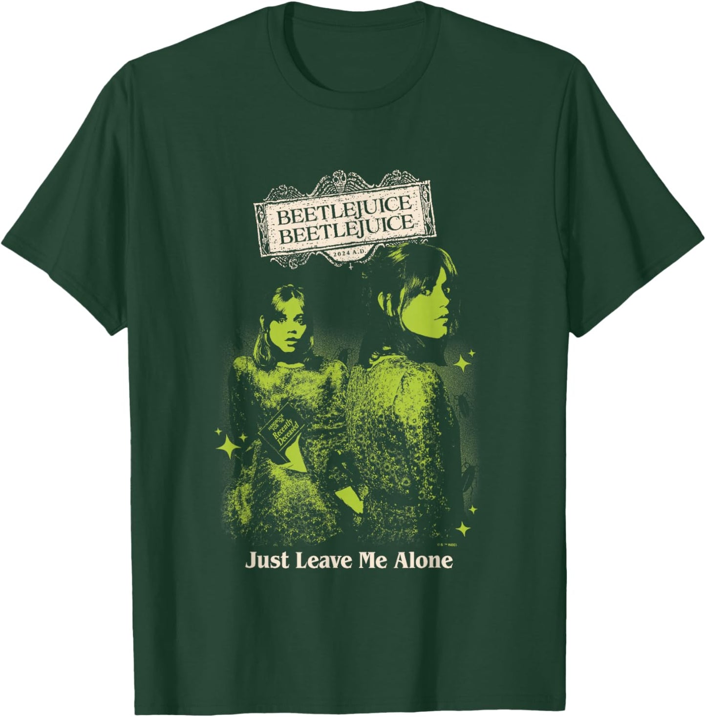 Beetlejuice Beetlejuice Just Leave Me Alone Astrid Vintage T-Shirt - T-Shirt | Forest
