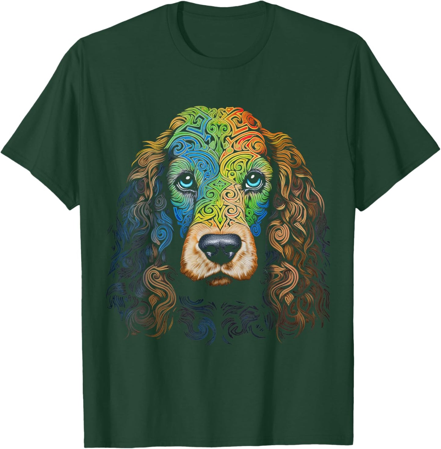 Cocker Spaniel Graphic Pet Art Dog Cocker Spaniel Men Women Kids T-Shirt - T-Shirt | Forest