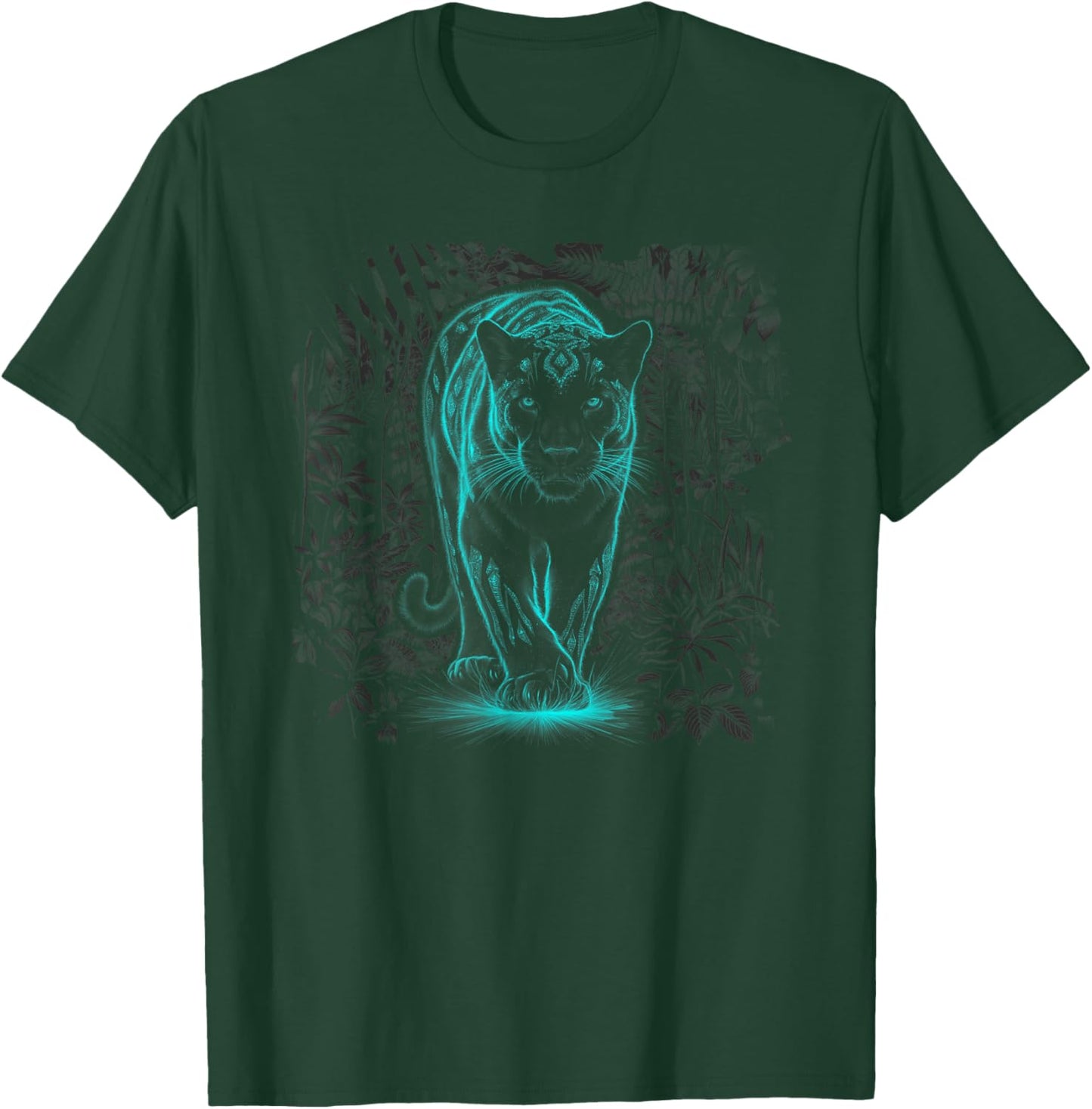 Panther Wild Black Cat Portrait Africa Animal Men Women T-Shirt - T-Shirt | Forest