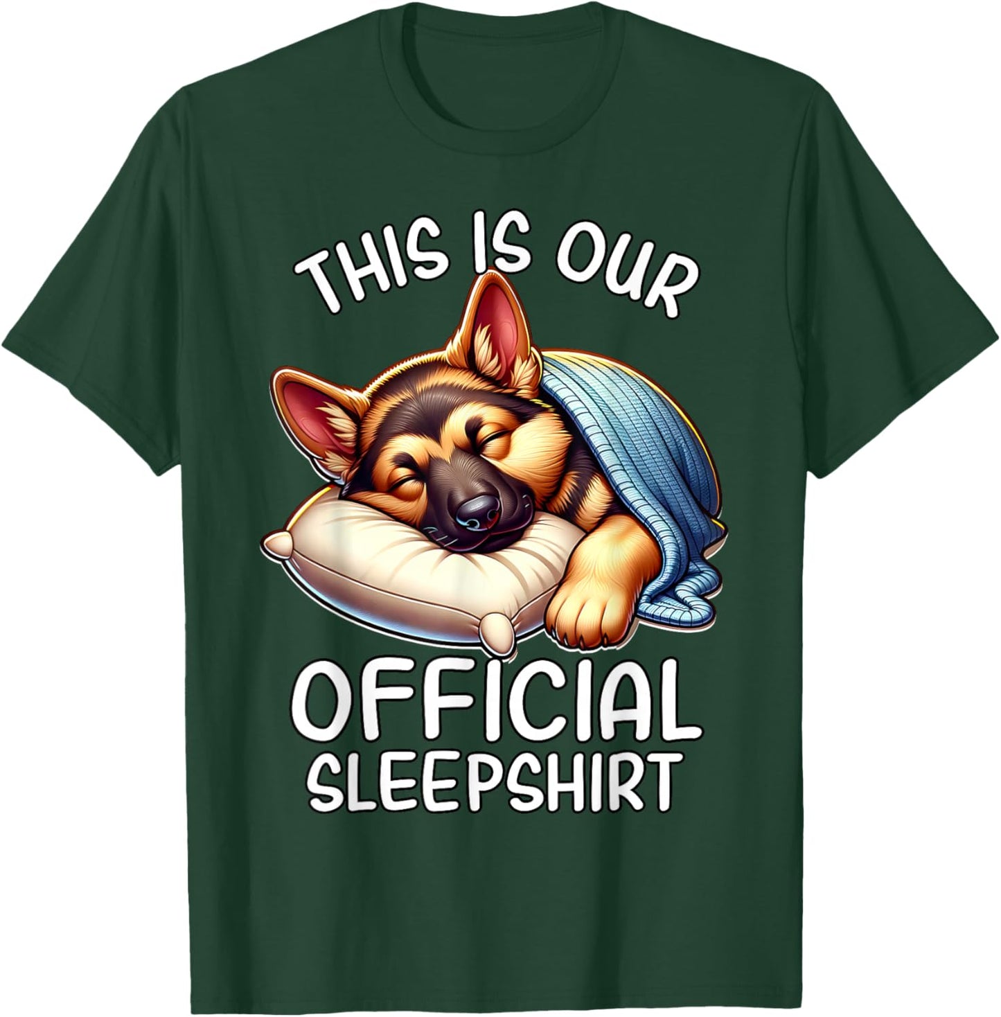 German Shepherd Official German Shepherd Pyjamas T-Shirt - T-Shirt | Forest
