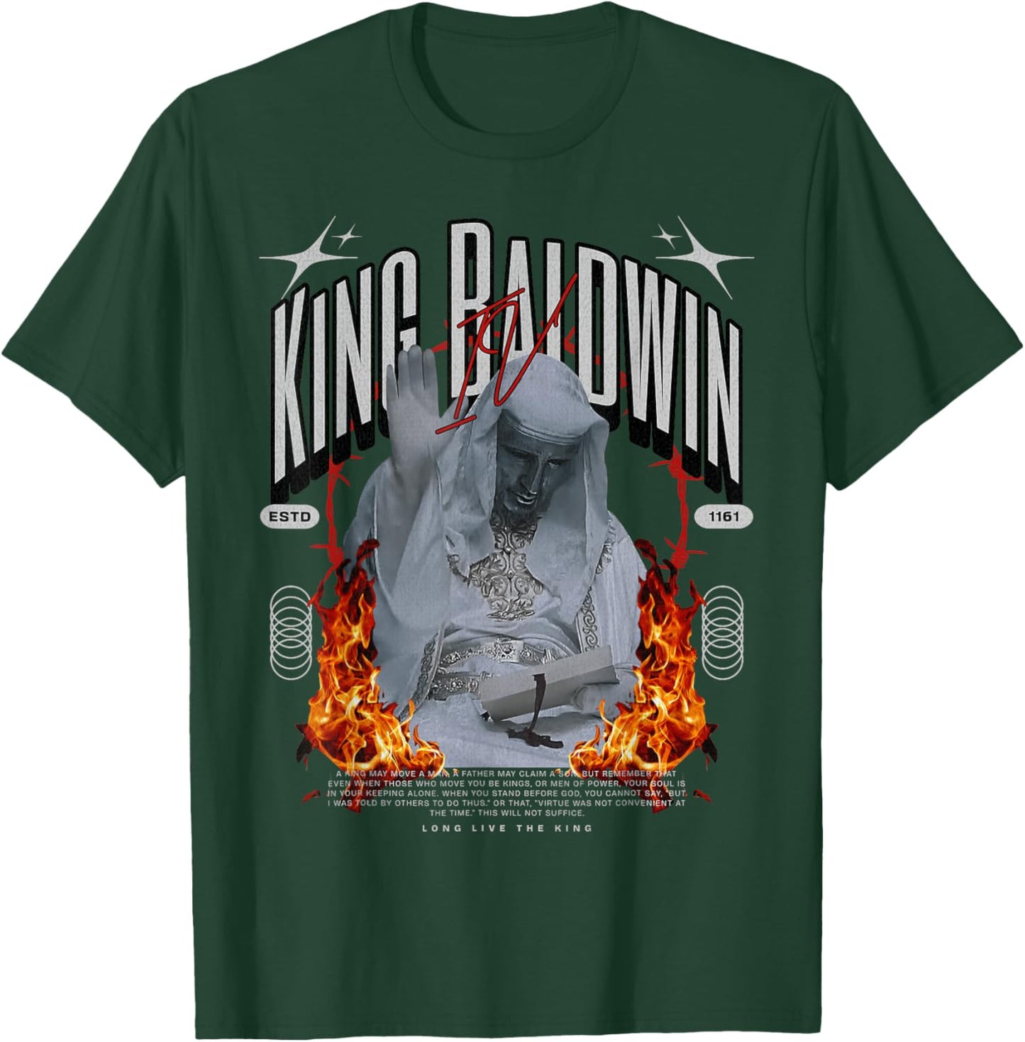 King Baldwin IV T-Shirt - T-Shirt | Forest