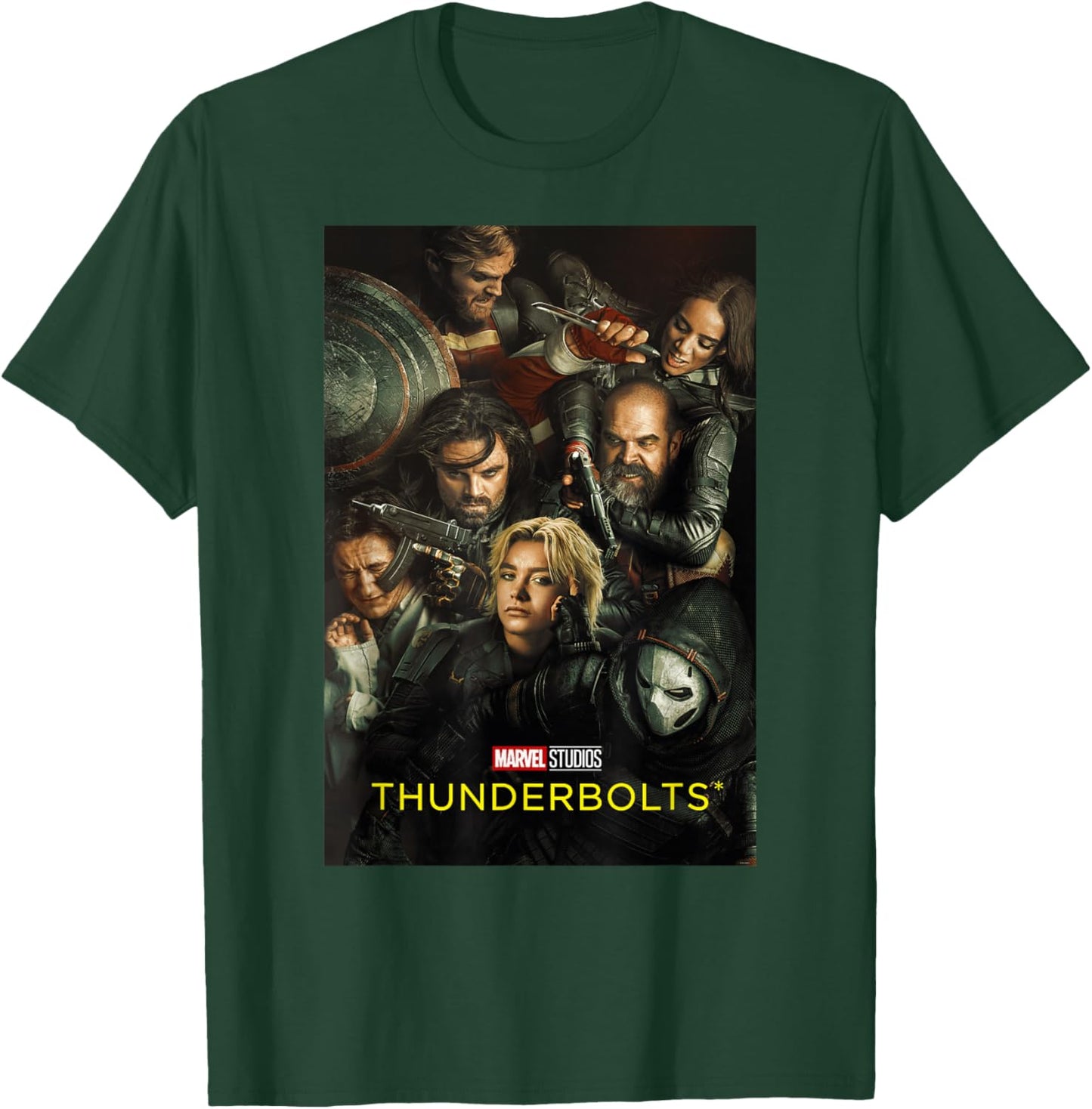 Marvel Studios Thunderbolts Official Movie Poster Art T-Shirt - T-Shirt | Forest