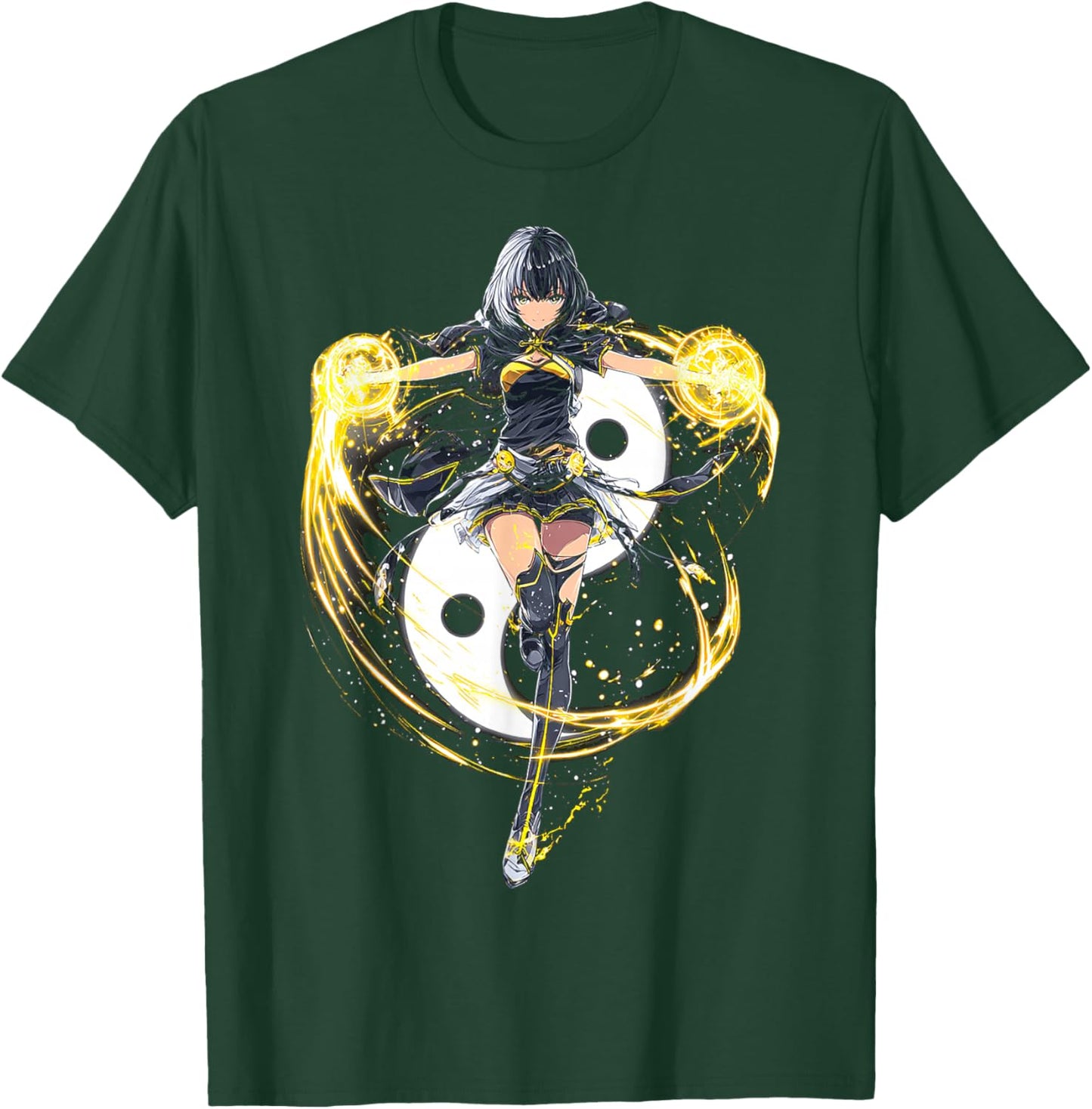 Anime Yin et Yang T-Shirt - T-Shirt | Forest