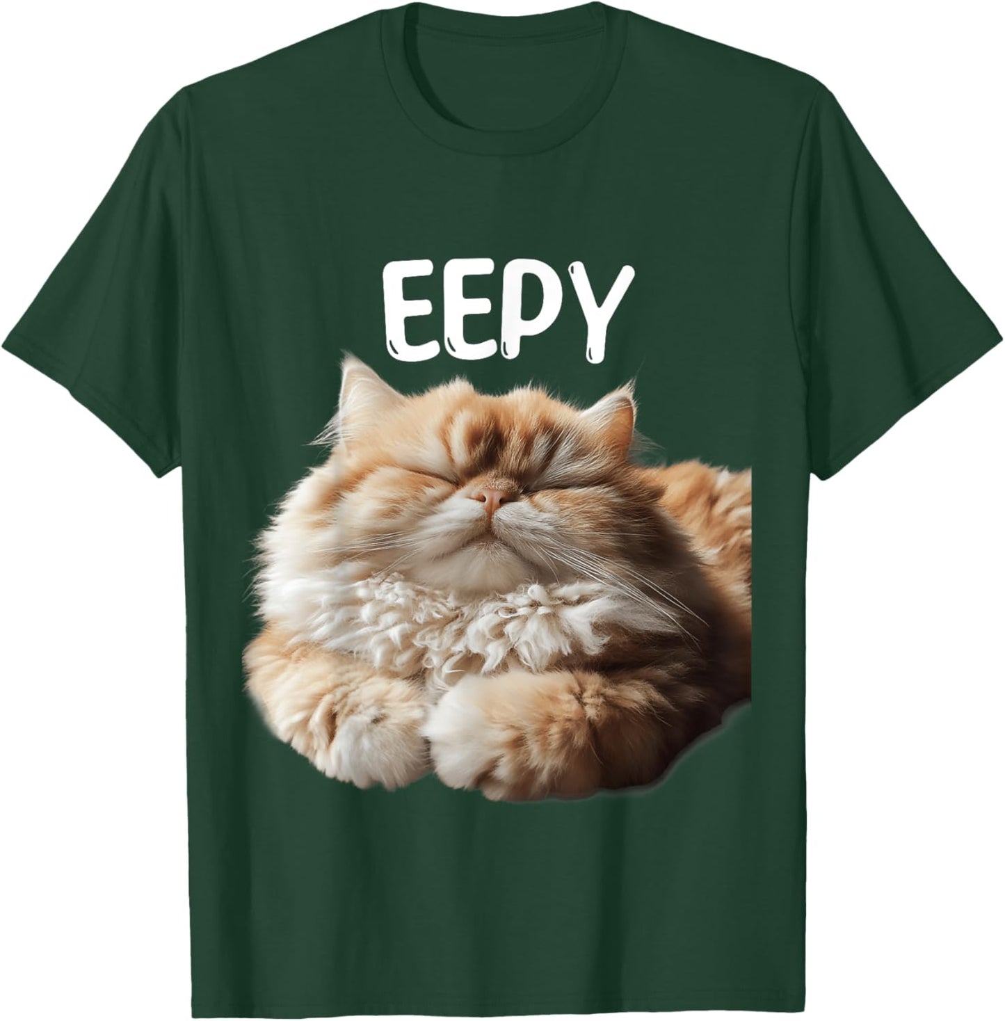 Eepy Cat, Silly Sleepy Cat Meme Cute fluffy cat lovers T-Shirt - T-Shirt | Forest