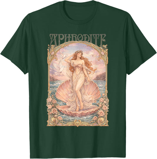 Greek Goddess Aphrodite Love and Beauty Ancient Greece T-Shirt - T-Shirt | Forest