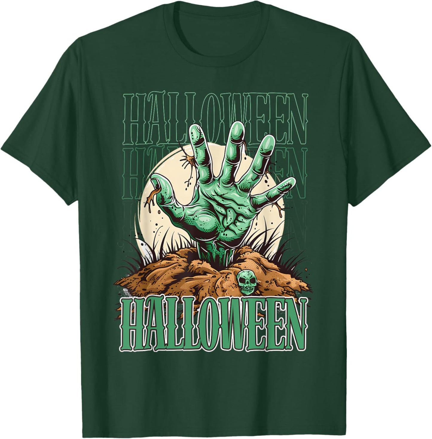 Scary night ghost design for those who love dark stories T-Shirt - T-Shirt | Forest
