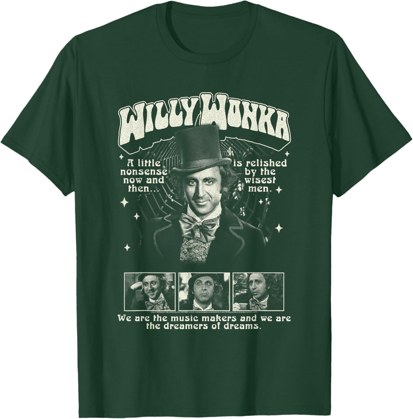 Willy Wonka and The Chocolate Factory Wonka Collage Movie T-Shirt - T-Shirt | Forest