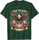 Patriotic 4th of July 250 Years 1776 2026 America USA Flag T-Shirt - T-Shirt | Forest
