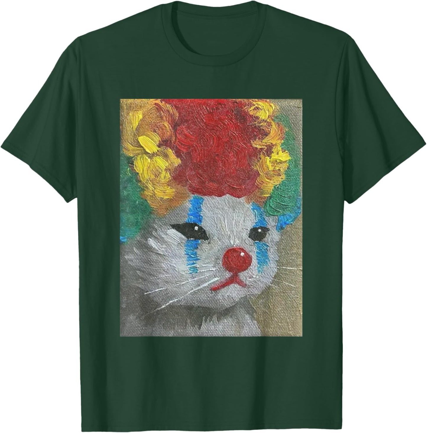 Clown Cat Sad Meme Kitty Feeling Like A Clown Cat T-Shirt - T-Shirt | Forest