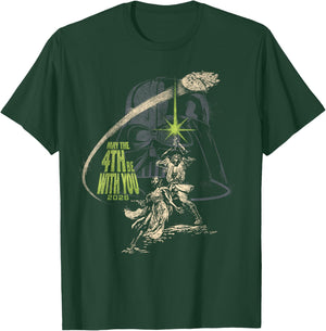 Star Wars May The 4th Be with You 2026 Vintage Distressed T-Shirt - T-Shirt | Forest