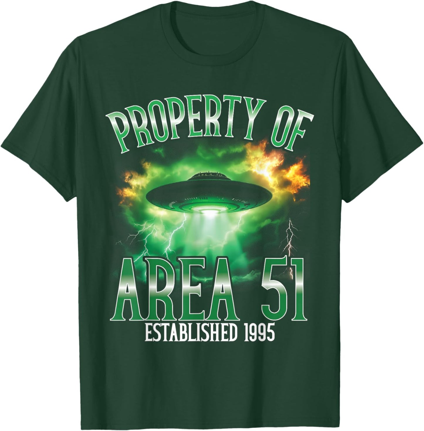 Propriété de la Zone 51 OVNI Extraterrestre T-Shirt - T-Shirt | Forest