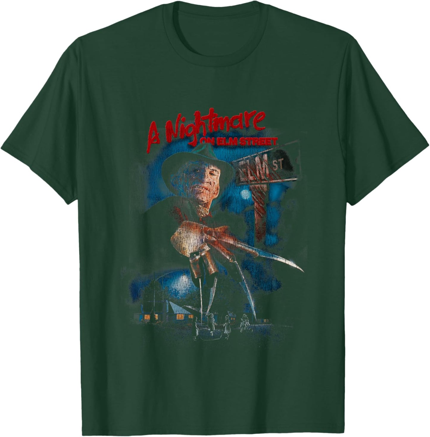 Kids A Nightmare On Elm Street Freddy Poster Fade T-Shirt - T-Shirt | Forest