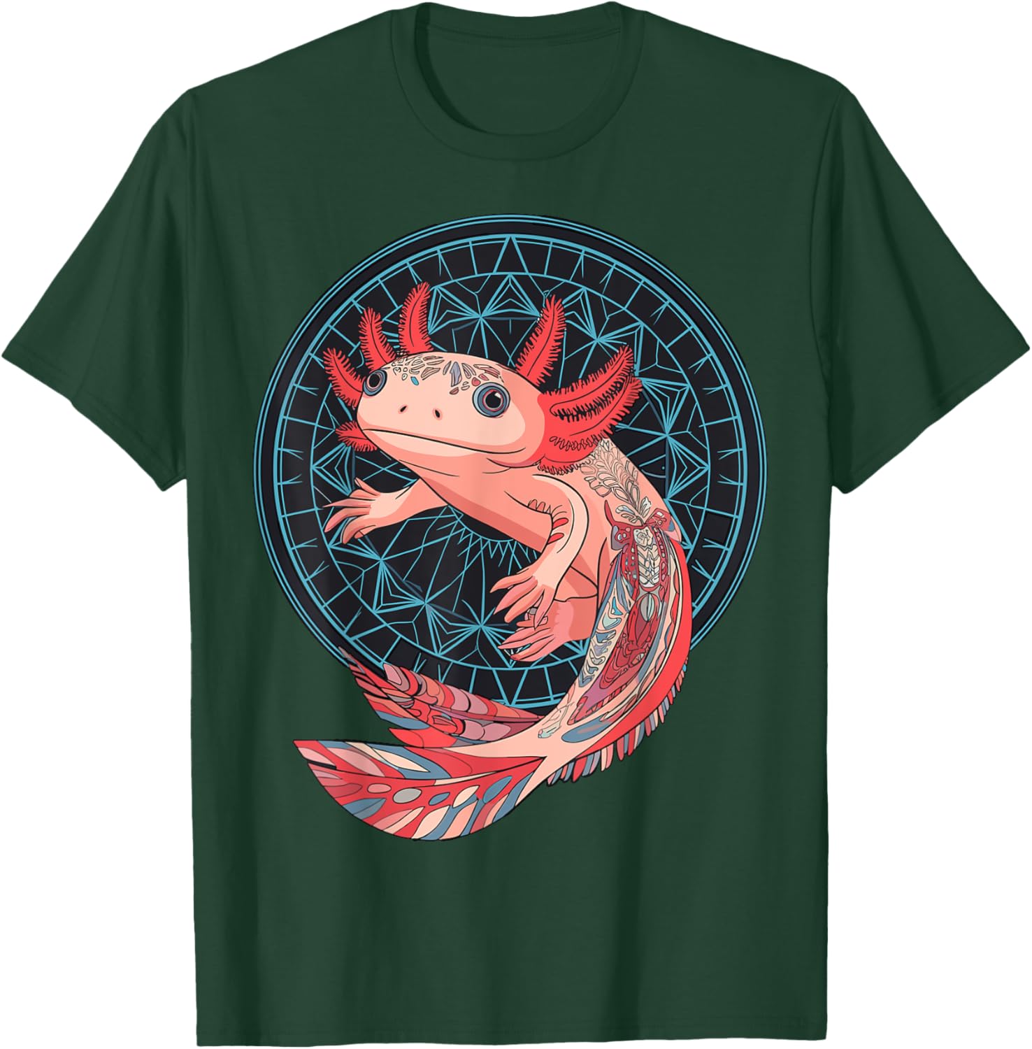 Aztec Axolotl T-Shirt - T-Shirt | Forest