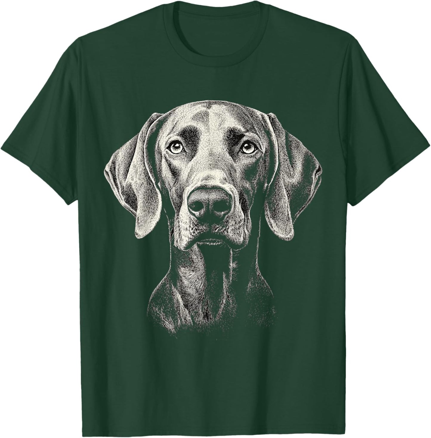 Weimaraner Dog Motif Pet Illustration Weimaraner T-Shirt - T-Shirt | Forest