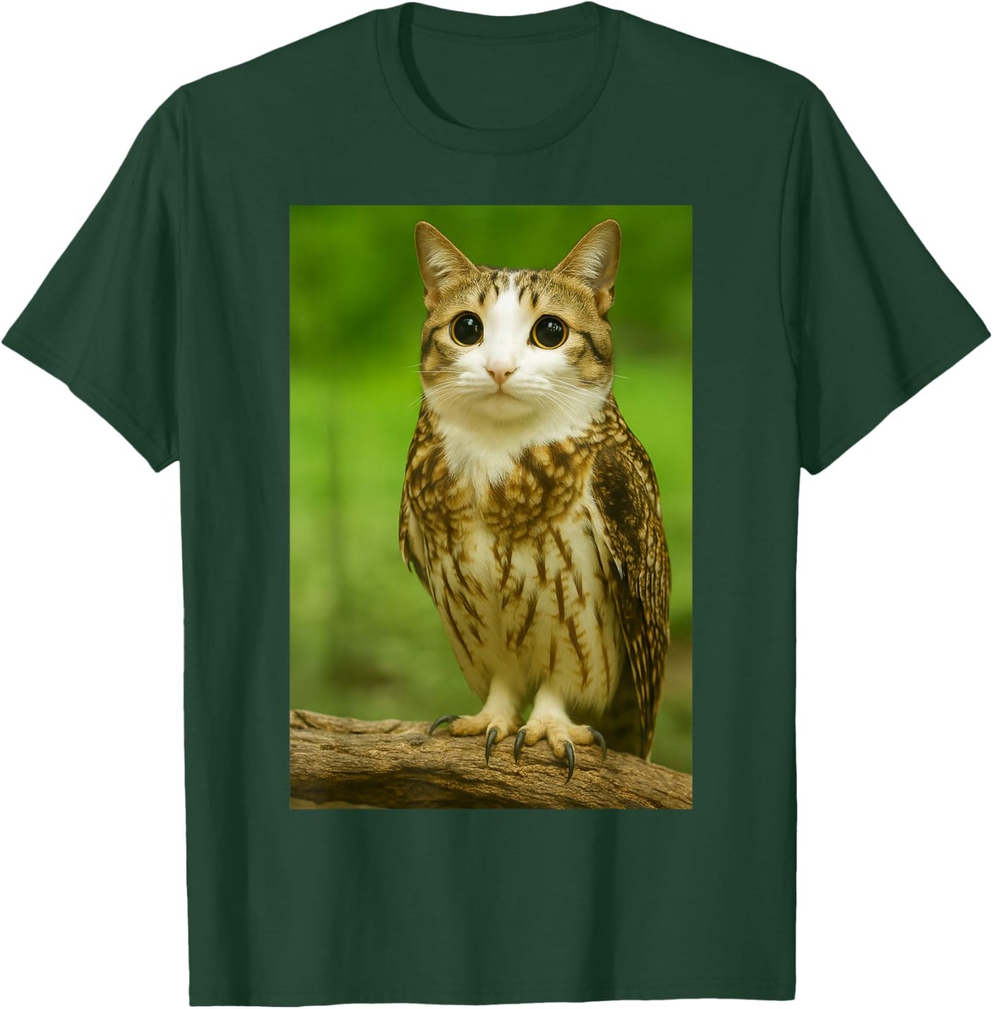 Meowl Cat Owl Funny Internet Trendy Meme T-Shirt - T-Shirt | Forest
