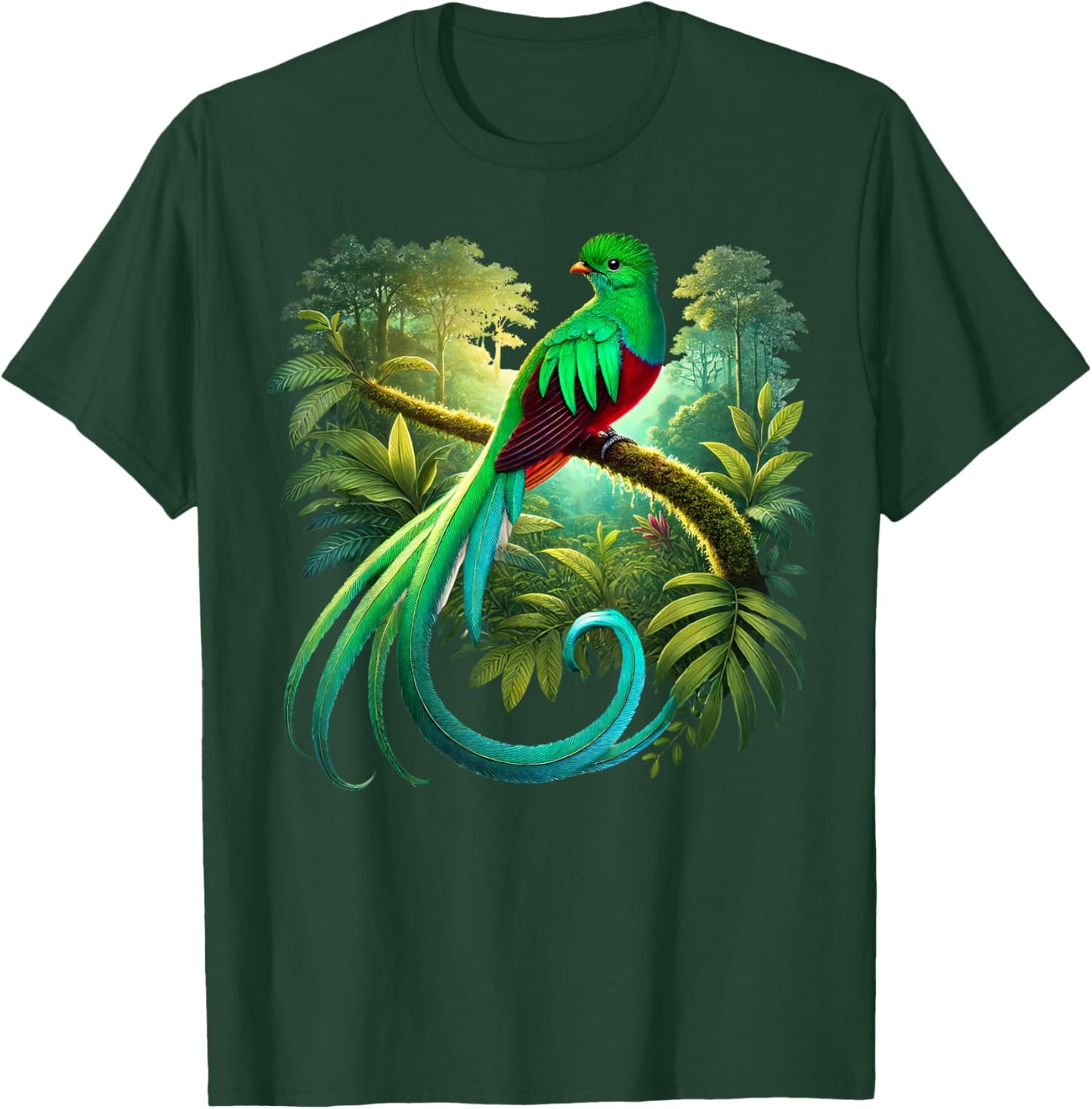 Quetzal Guatemala Chapin Antigua Tikal Tradicional Maya 502 T-Shirt - T-Shirt | Forest