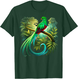 Quetzal Guatemala Chapin Antigua Tikal Tradicional Maya 502 T-Shirt - T-Shirt | Forest
